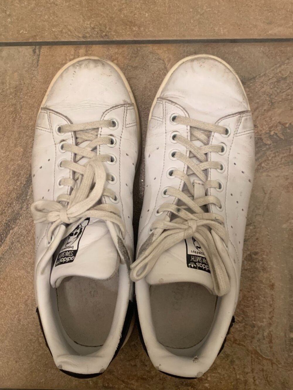 Women's White Stan Smith Shoes Adidas Size 8
